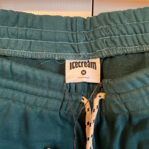 ICE CREAM Billionaire Boys Club M Deep Teal Cherry Pant Sweatpants Joggers Pants - Picture 10 of 12
